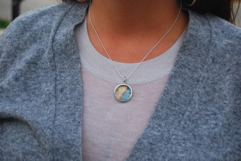San Francisco Vintage Map Necklace