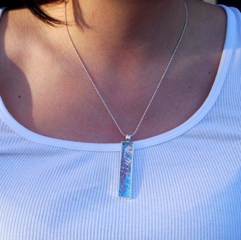 Montrose - Chicago CTA Brown Line Necklace Pendant Jewelry - Great Gift