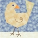 Birdie Bird paper piecing quilt block pattern INSTANT DOWNLOAD PDF