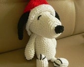 Christmas Amigurumi Santa Claus Snoopy Puppy Dog Crochet Pattern