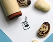 Can of Beans Rubber Stamp