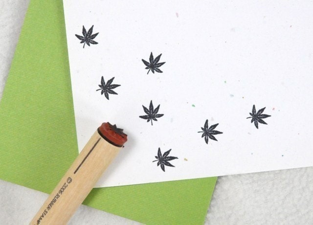Japanese Maple Rubber Stamp