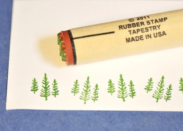 Tree Trio Rubber Stamp