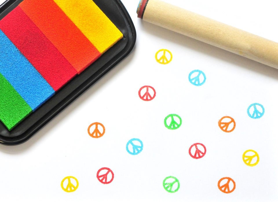 Peace Rubber Stamp