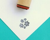 Poinsettia Cluster Rubber Stamp