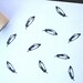 Open Feather Rubber Stamp