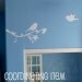 Birdies Custom Name and Monogram Vinyl Wall Decal