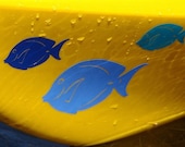 Blue Tang Kayak Decal, Small