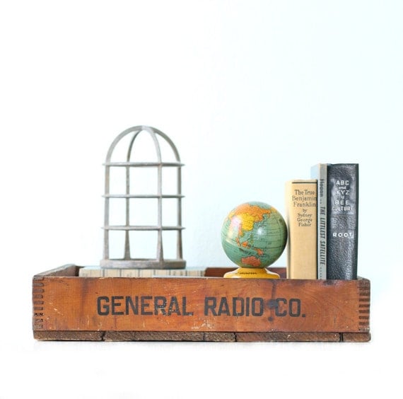 Vintage Wooden Crate - GENERAL RADIO CO.
