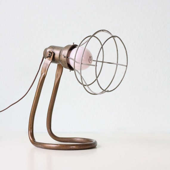 Industrial Caged Lamp