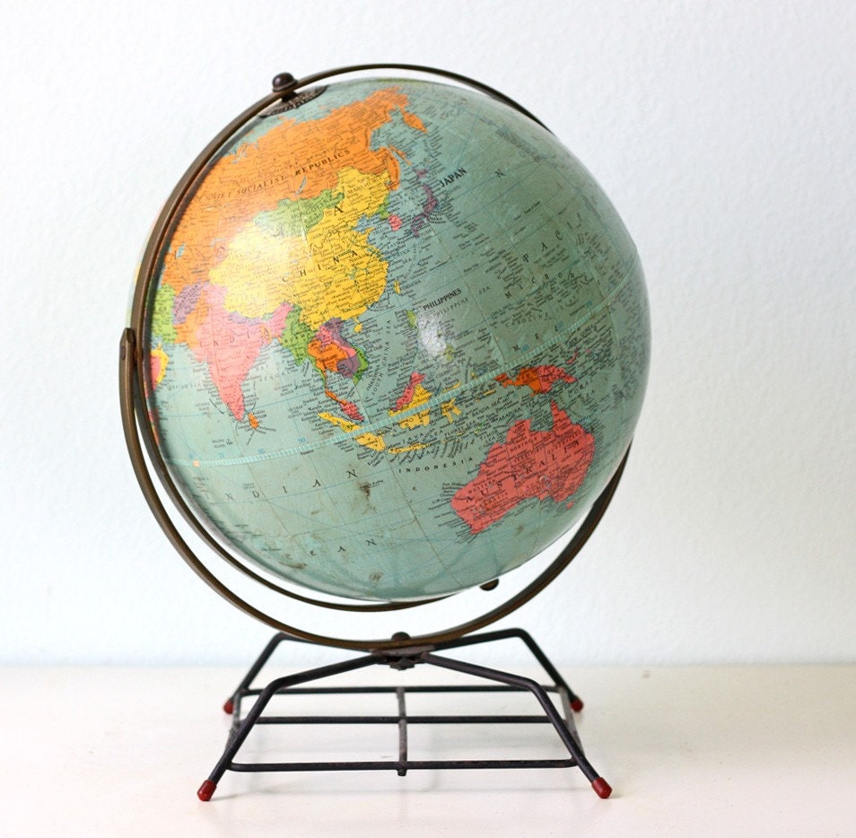 Retro Replogle 12 Inch Globe