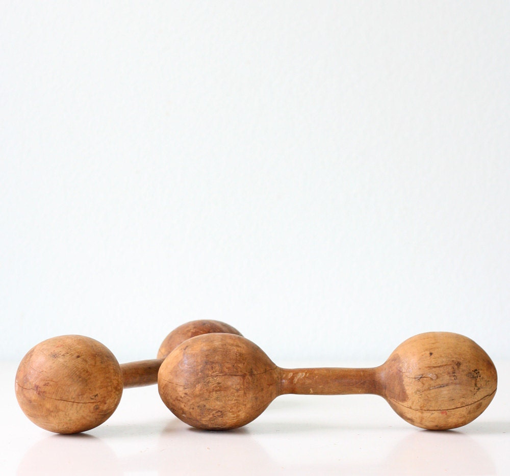 Vintage Wooden Weights