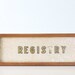 Vintage Glass Sign - REGISTRY