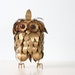 Retro Gold Owl Sculpture - Jere Era