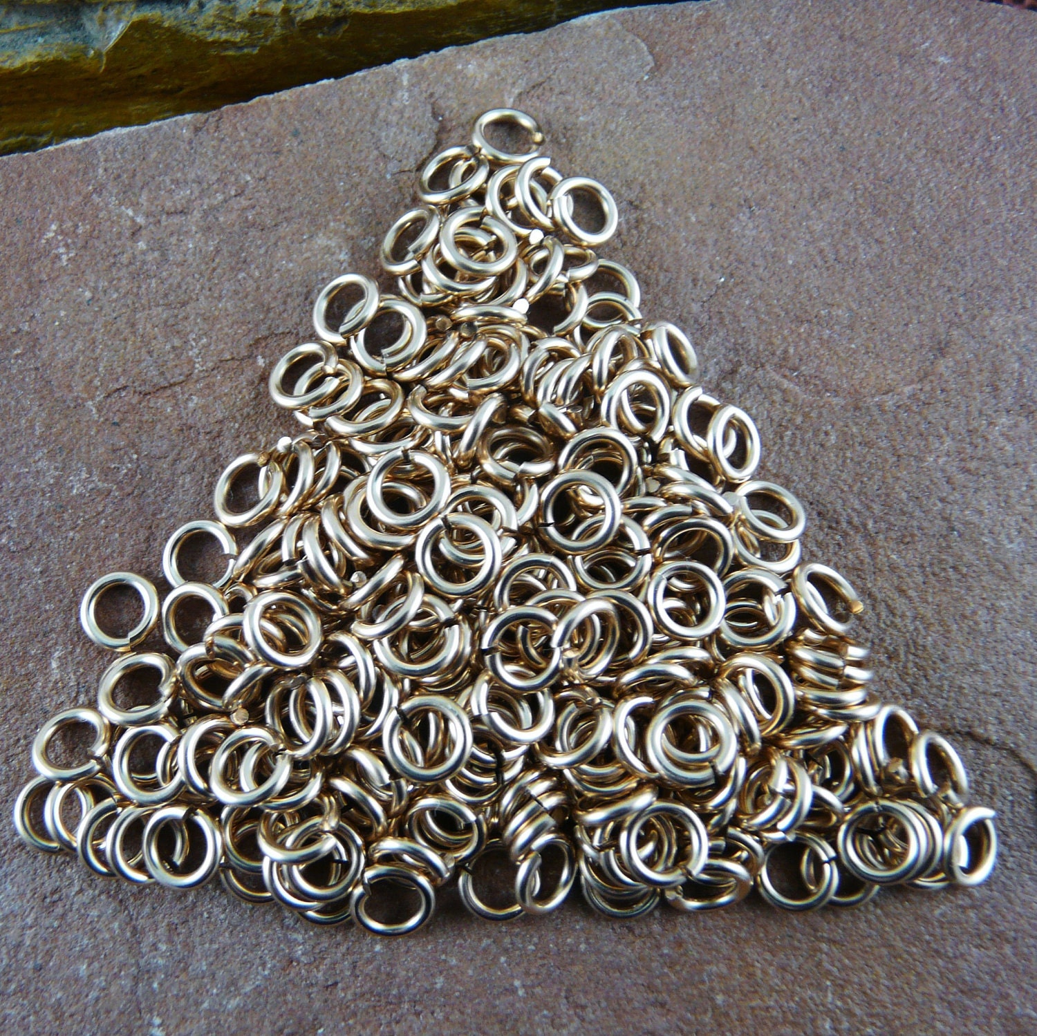 Bronze Jump Rings - 1ozT of 14, 16, 18, or 20 gauge Jump Rings, Custom Cut to your Inner (or outer) Diameter