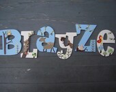 Enchanted Forest Custom handpainted wooden wall letters