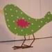 PBK Hayley Custom Handpainted Wooden Bird Shelf Sitter ONLY two left to paint