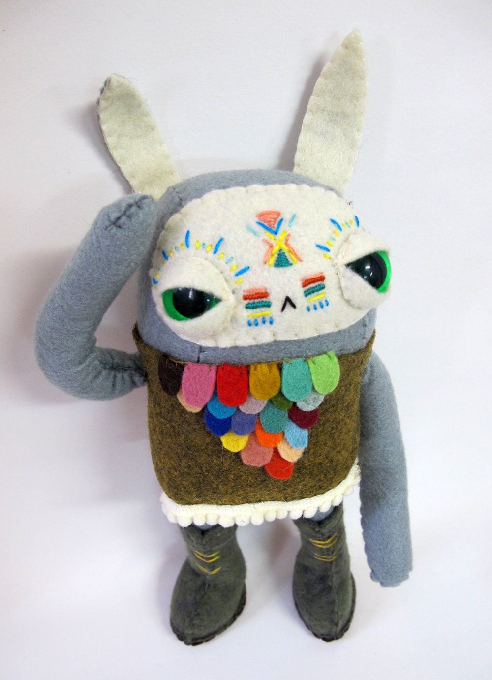 Peace Warrior Rabbit - Made to Order