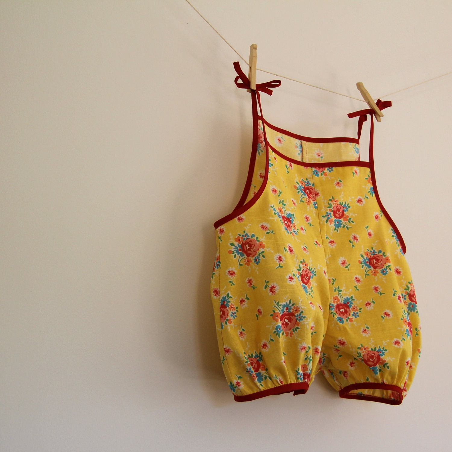 Lemon Posy Baby Romper