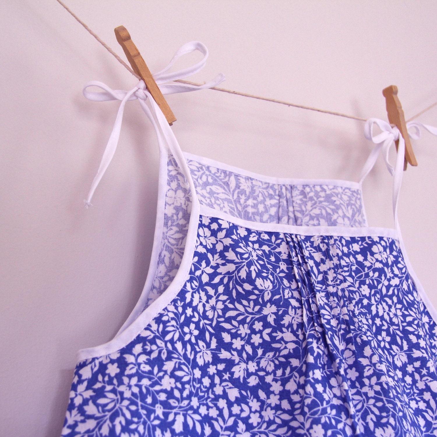 Fresh Floral Pintuck Dress