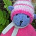 Pogo - Hannah, small hand-stitched teddy bear, eco friendly