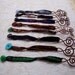 Treble Clef Bracelet, Copper and fabric, Your Choice of Colors, unique, Show off your love of music .. something different .. adjustable