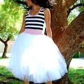 Striped Tulle Party Dress