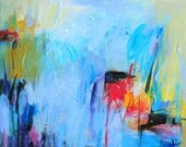Art print- Giclee Print from original oil mix media painting12x12- Every Time That Is Rain- wall decor- wall art
