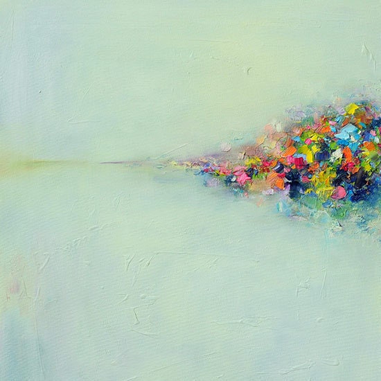 art print- Giclee Print 12x12 from original abstract oil painting-Abstract Landscape 3- wall decor- wall art