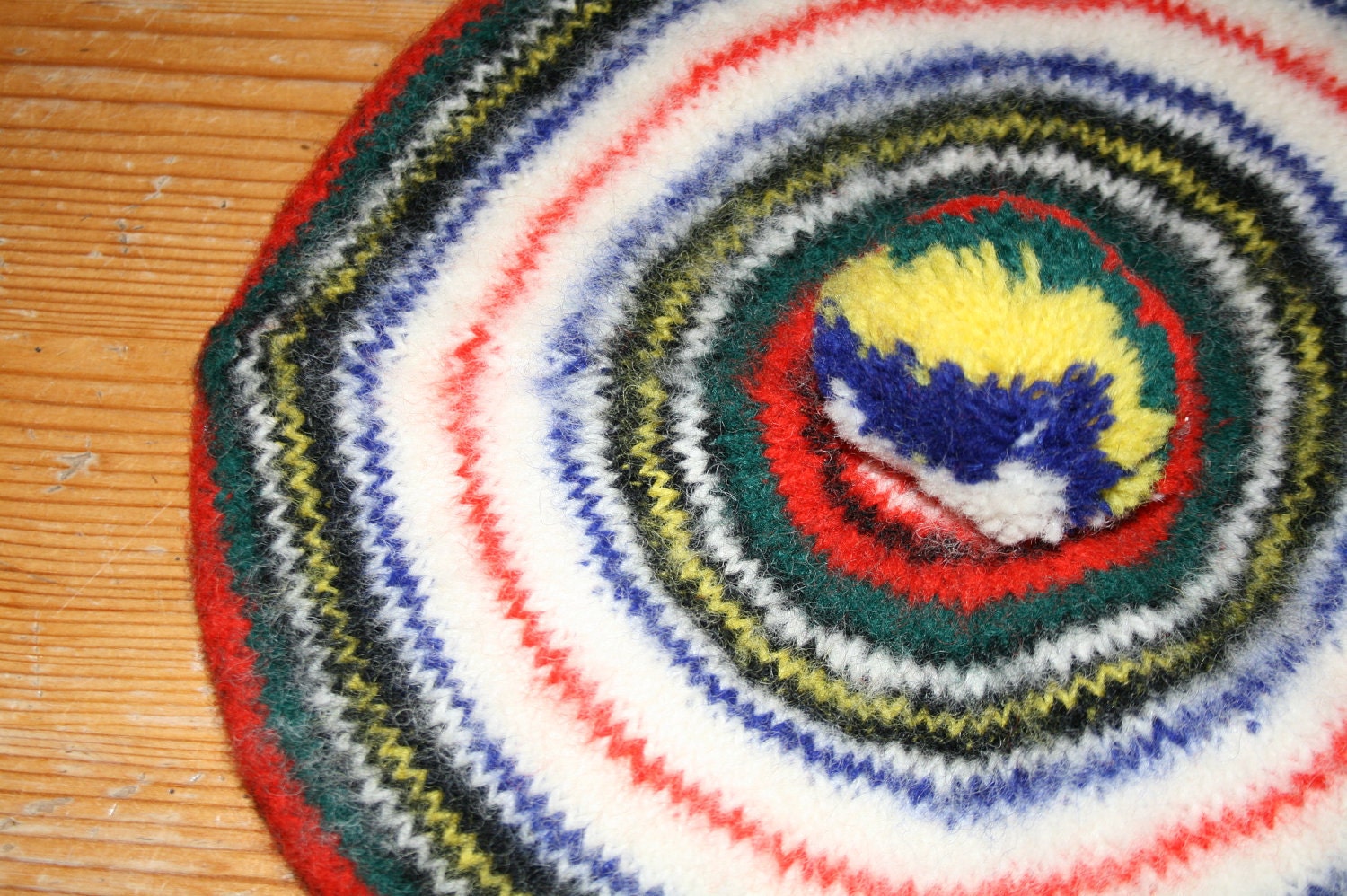 Vintage LL Bean Beret Dress Stewart made in Scotland 100 percent wool