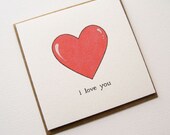 I Love You with All My Heart Note Card