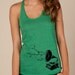 GRAMAPHONE music Girls Ladies Heathered Tank Top Shirt silkscreen screenprint Alternative Apparel