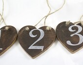 Rustic Table Numbers FREE SHIPPING