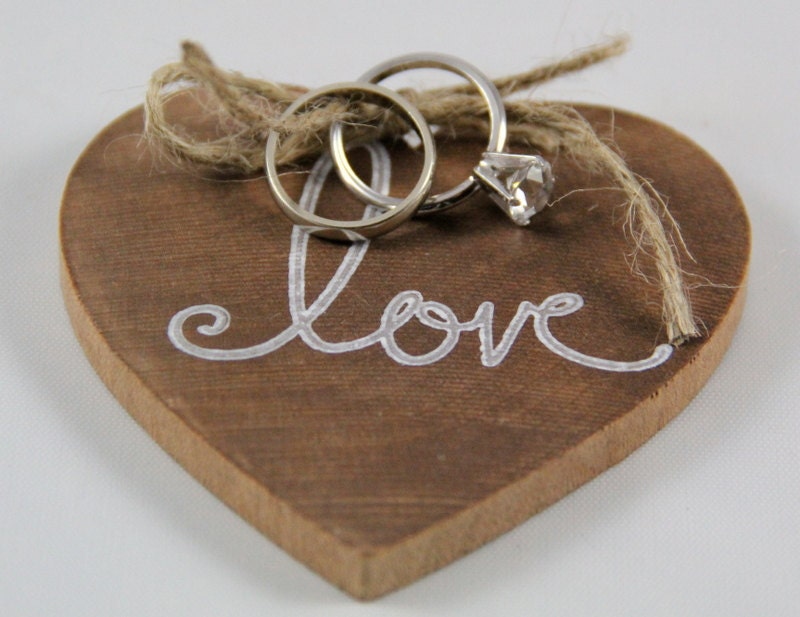 Love Heart Ring Bearer Pillow with FREE SHIPPING
