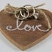 Love Heart Ring Bearer Pillow with FREE SHIPPING