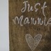 Just married door hanger