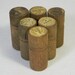 Vintage needle cases - wooden Needle Case - set of six