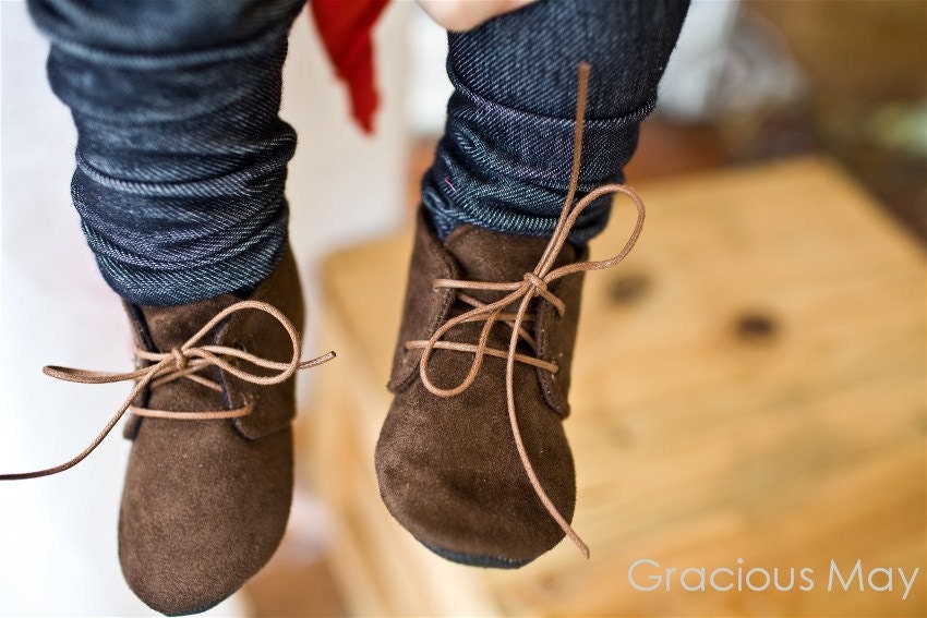 Dapper Brown Suede Shoes - Baby Boy
