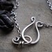 Coffee Bean Necklace in Sterling Silver
