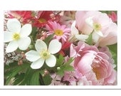 Summer Flowers Photo Card, Mother's Day Card, Floral Greeting Card