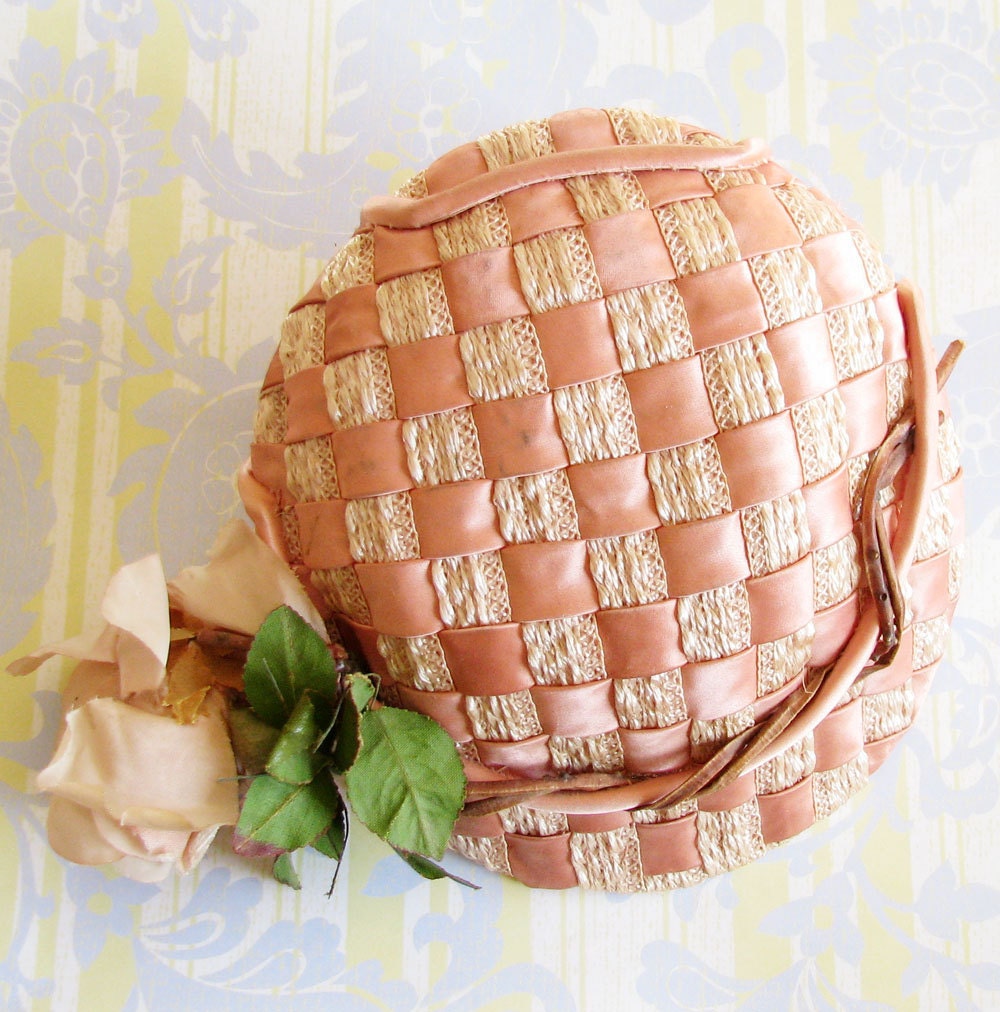 Isn't It Romantic...Delicious Vintage Cabbage Rose Hat
