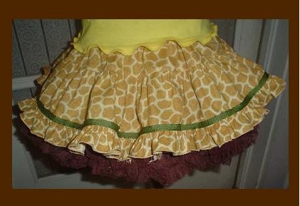 CUSTOM DORA  Safari .Twirl Skirt and Fluffy Petti  ONLY