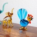 Vintage 1950s Murano Art Hand Blown Glass Animal Figurines (Set of 5)