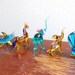Vintage 1950s Murano Art Hand Blown Glass Animal Figurines (Set of 5)