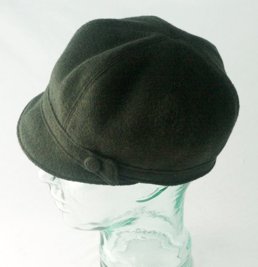 Forest Green Wool Newsboy Hat : Womens Hats, Girls Hats - Janis - M