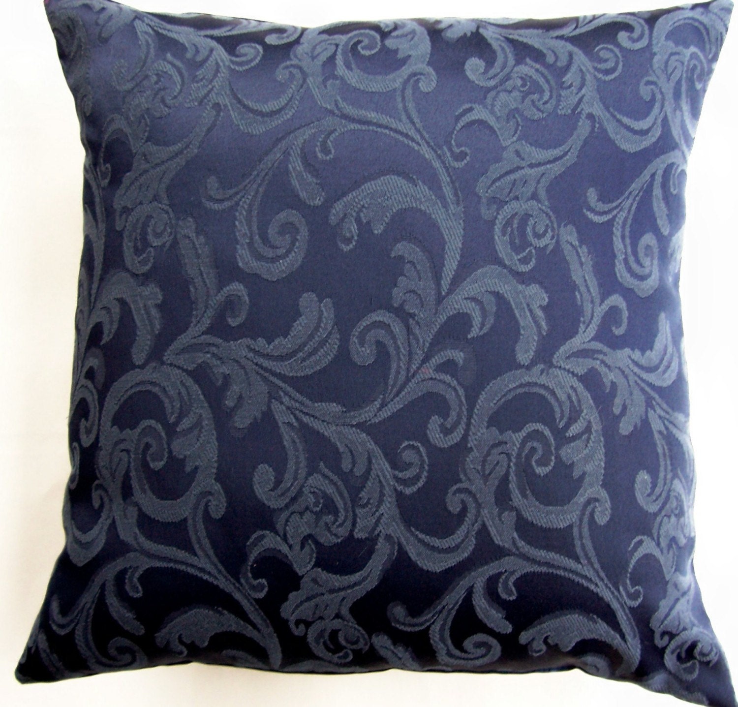 Dark Blue Pillow Cover -- Navy Blue Throw Pillow Cushion Cover -- 16 x 16