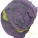 Purple rose Valentine's Fascinator Hat  - Polar Fleece