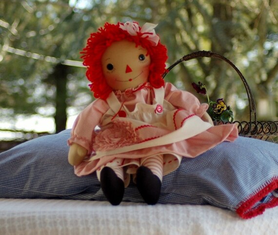Handmade Raggedy Ann Doll