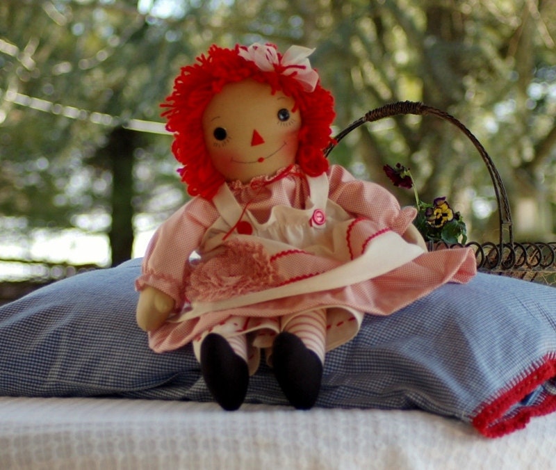 Handmade Raggedy Ann Doll
