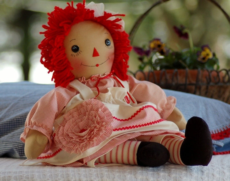 Handmade Raggedy Ann Doll